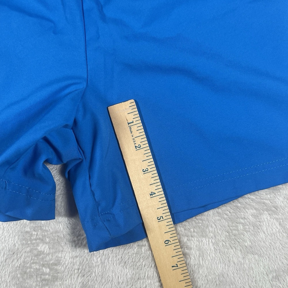 NIKE FIT DRY Blue Womens‎ L (12-14) Stretch Waist Pocket Running Shorts - Picture 8 of 8